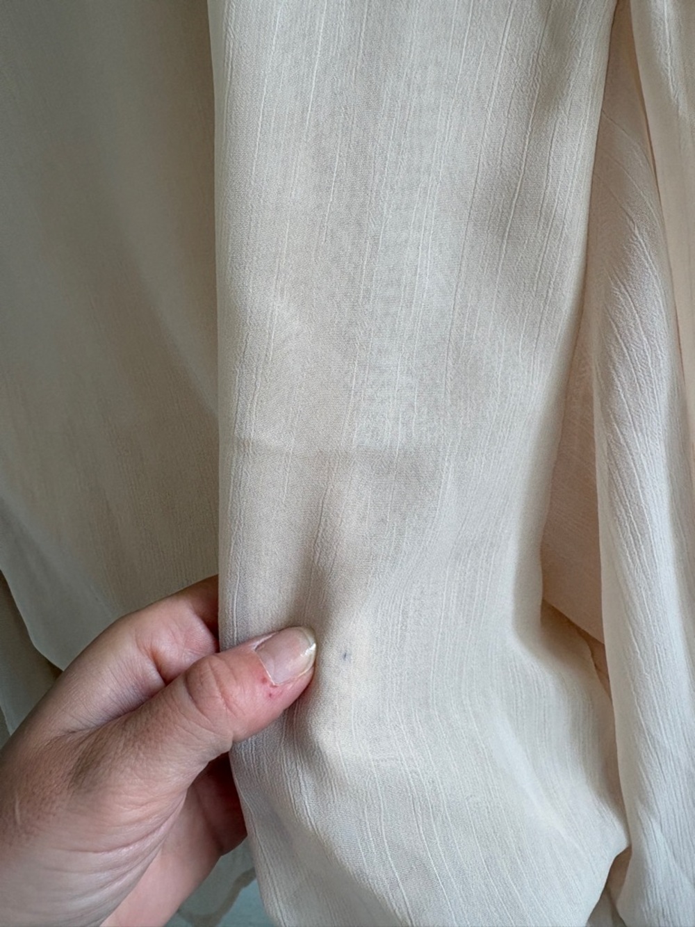 HYFVE Cream Smocked Long Sleeve Blouse - Picture 4 of 12